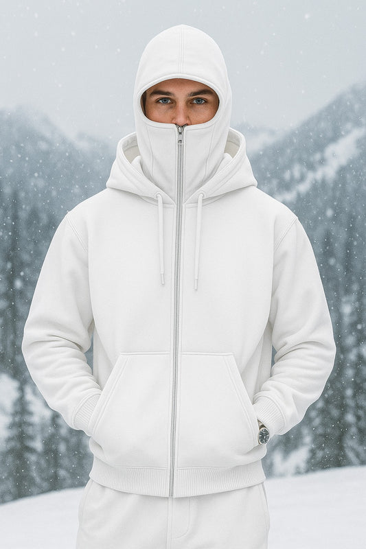 ARYA STAR . Sudadera Nevada Unisex Blanca